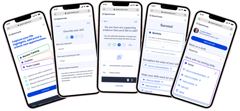 App Screens Fanned Out